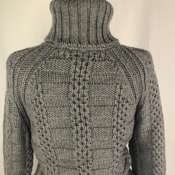 Barney's Merino Wool Chunky Turtleneck Sweater - Picture 5 of 10